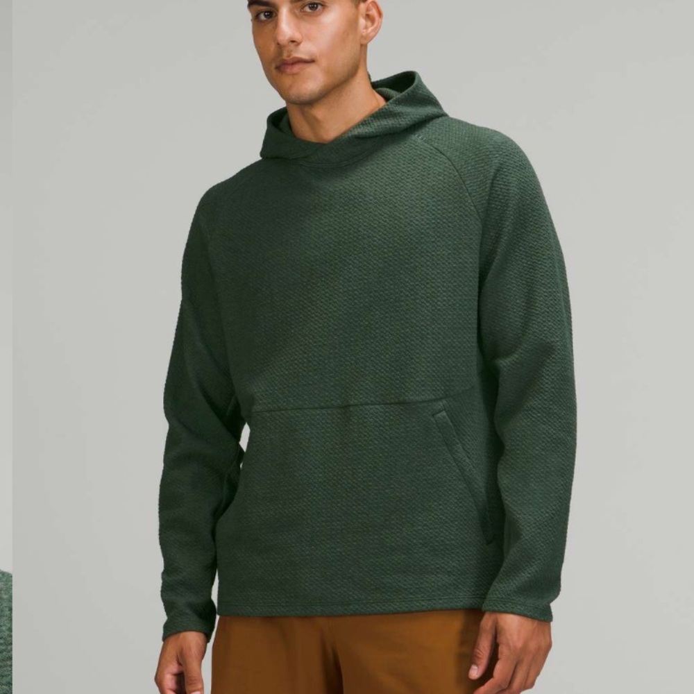 Lululemon at ease hoodie / textured double-knit cotton hoodie